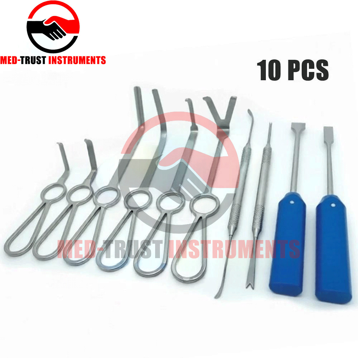 Set of 10 Pcs Minimally Invasive Orthognathic Surgery Instruments