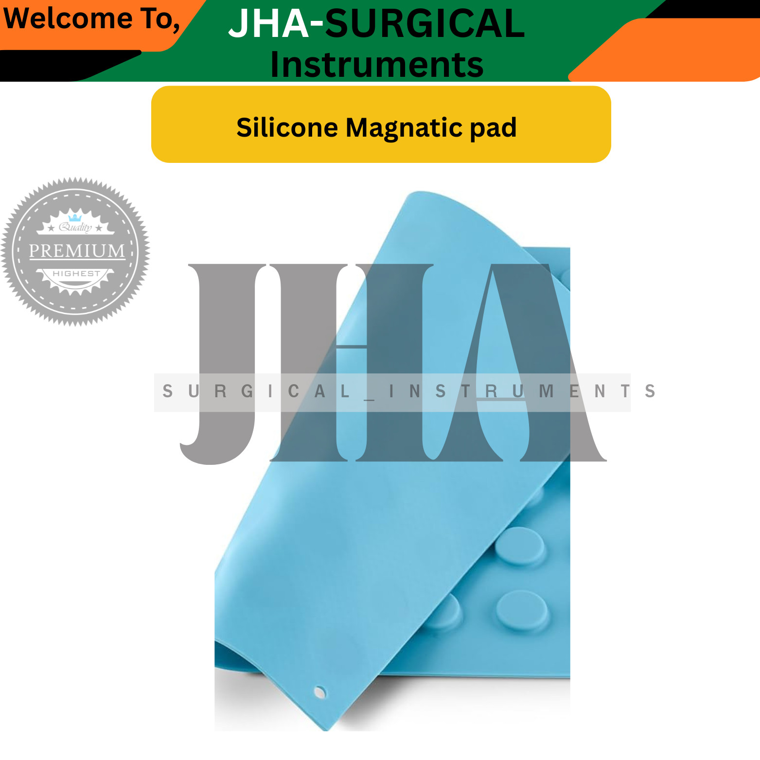 Surgical Magnetic MAT, 11″x 6″,Magnets to Instrument Firmly, MAGNETIC MAT