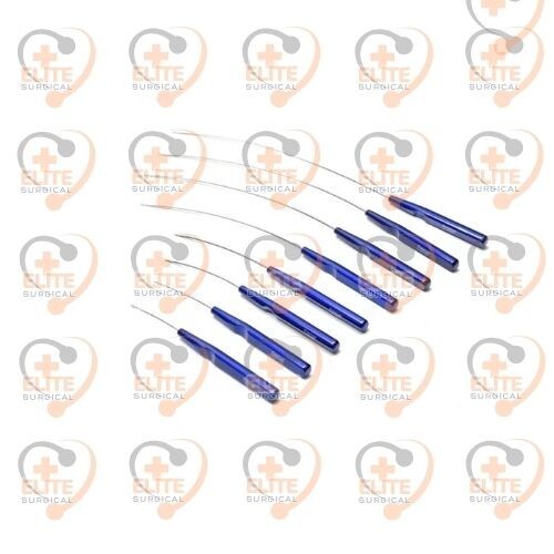 Suture Passer Needle Set of 9 PCS for Non invasive Face Lift Technique Surgical