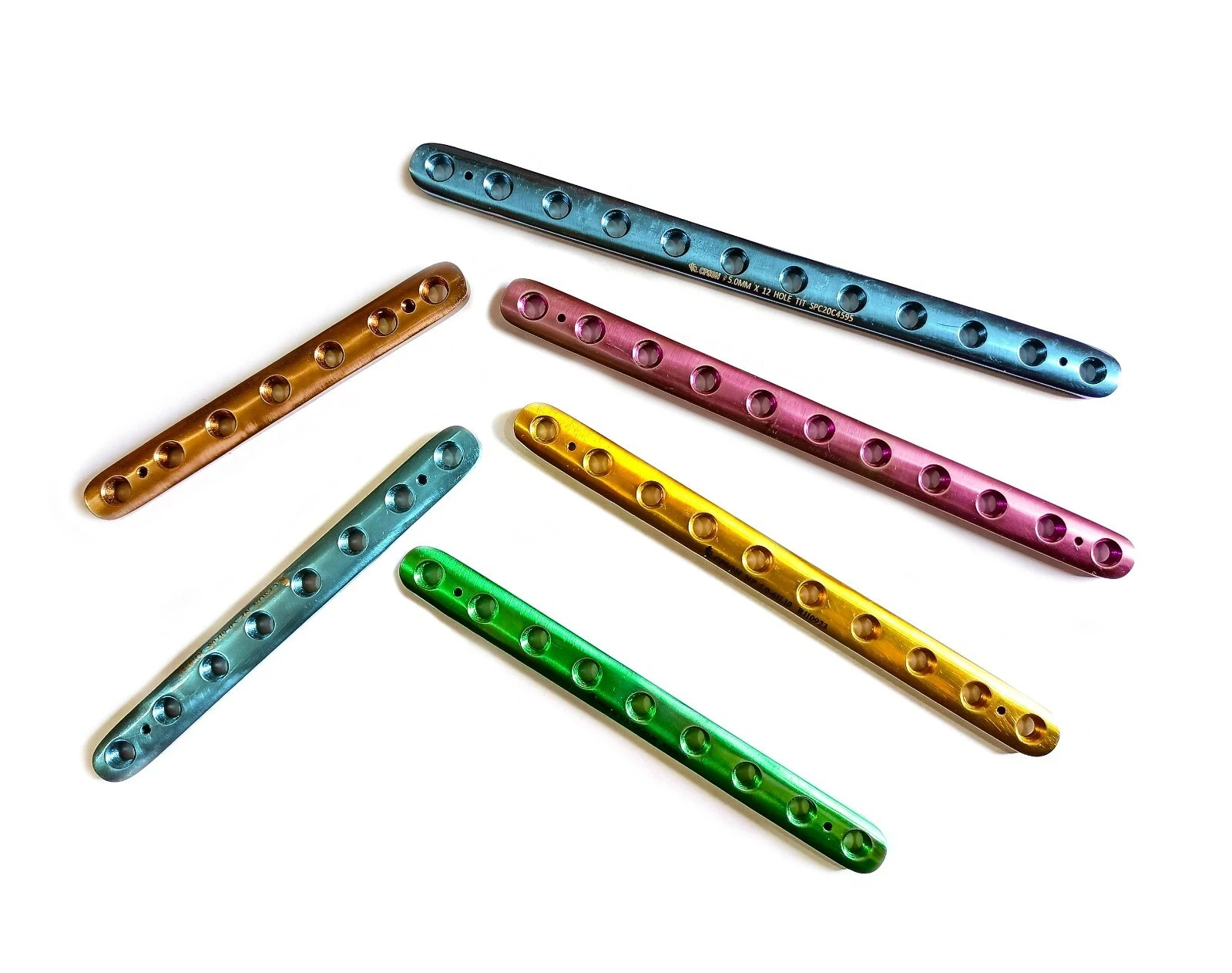 Titanium LCP 5.0mm Narrow Plate set of 6Pcs and 5mm LCP screw 50Pcs instrument