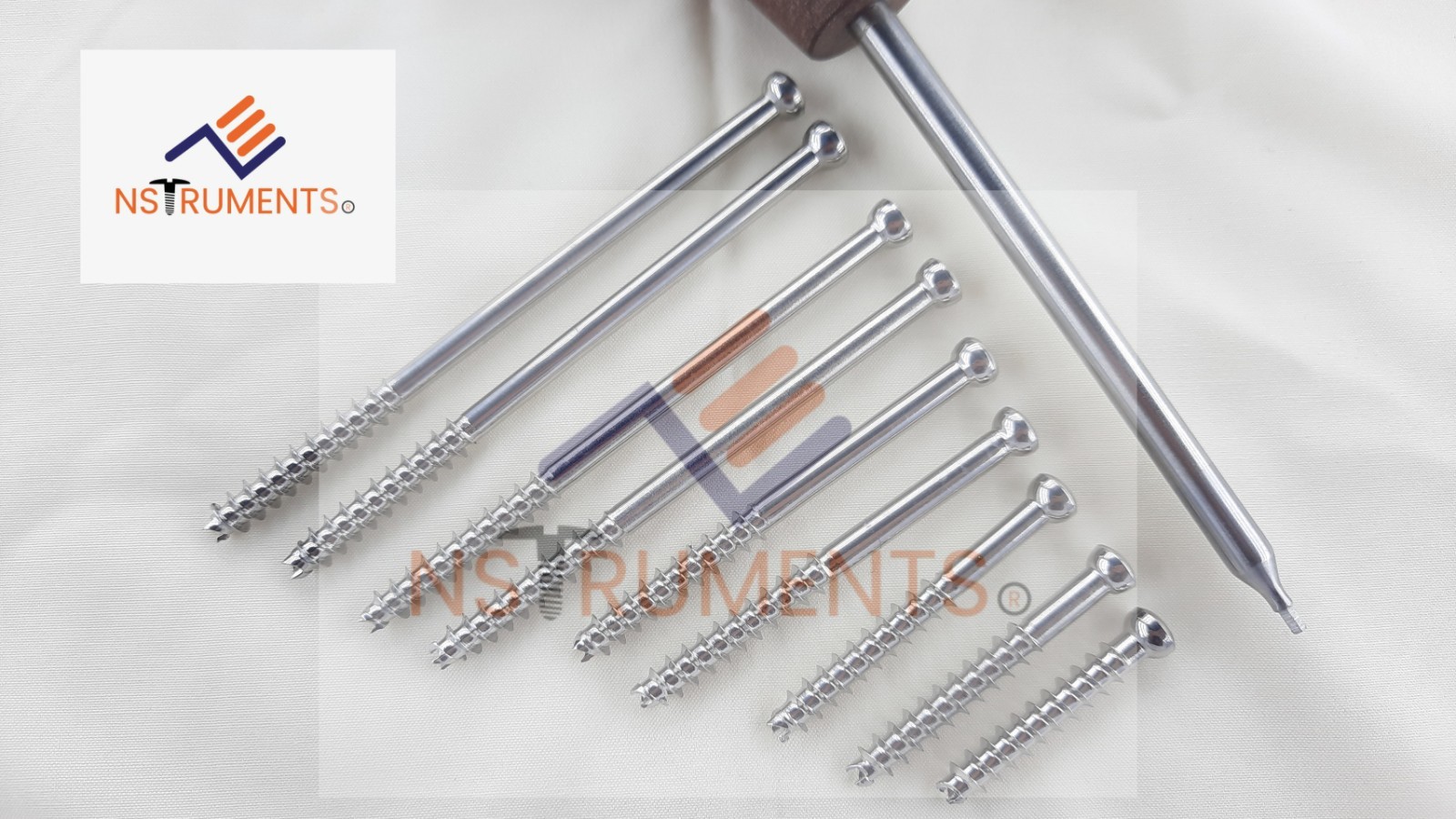 6.5mm Cannuläted Cäncellous Screws 32mm thread Stainless Steel-316L (140 pcs)
