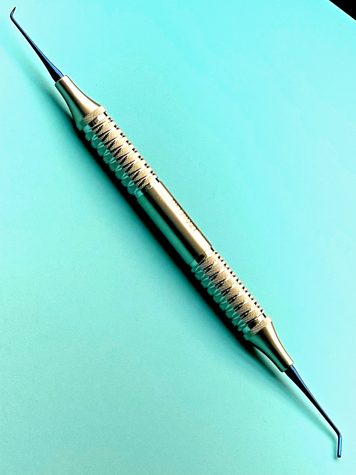 Set of 3 Dental Plastic Filling Instrument PFI RU2T, Titanium Blue Coated Tips