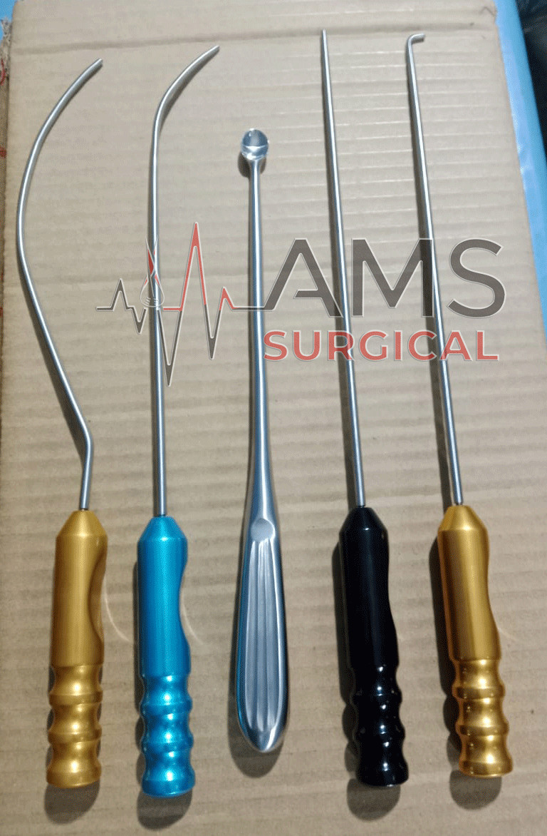 Viterbo’s surgical Dissector Set 5pcs facelift gliding brow lift plastic surgery