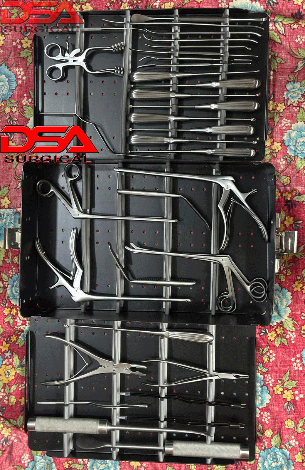 Orthopedic Cervical Spine Surgery Instruments Set With Box