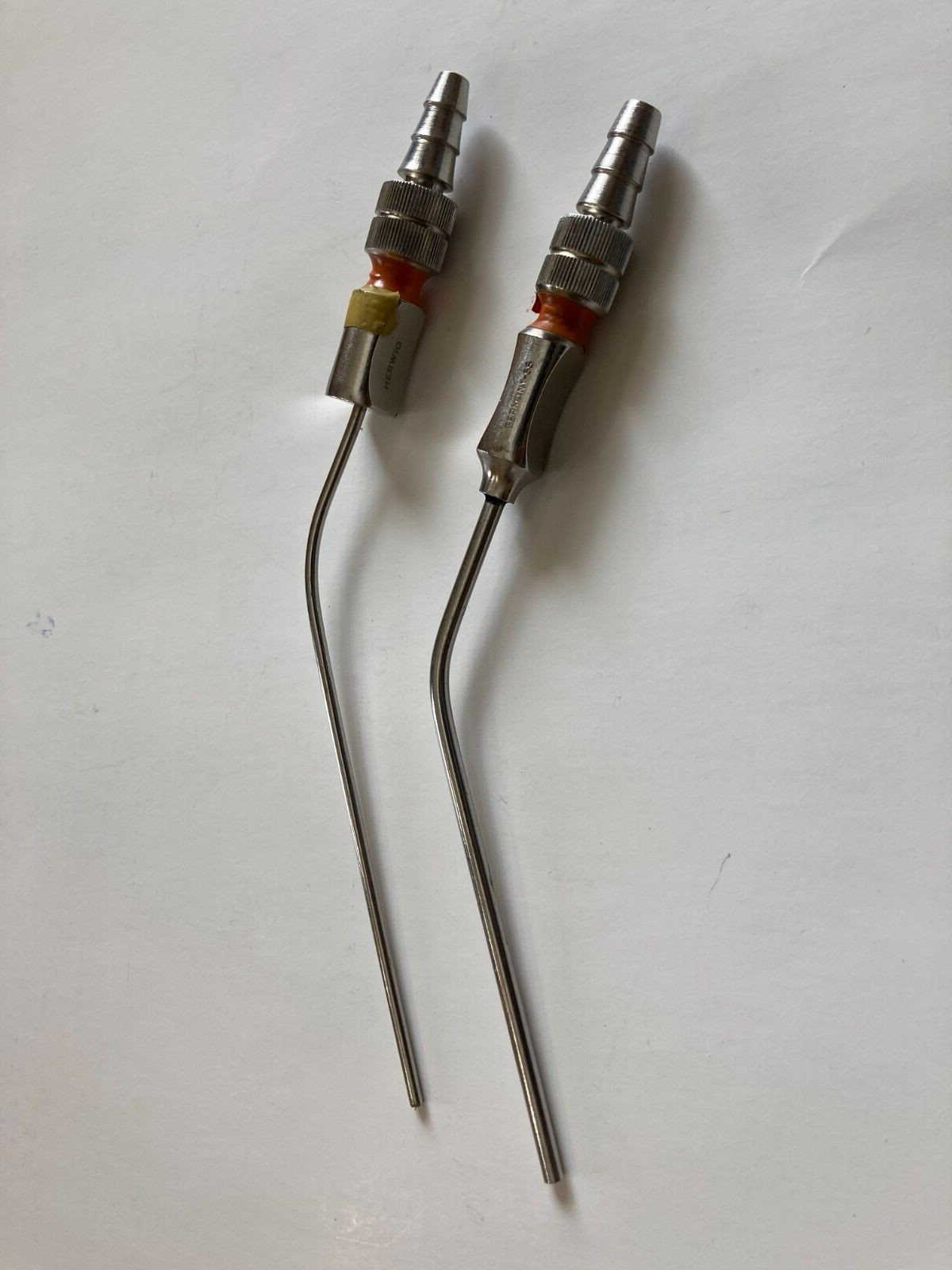 Lot Of 2 Herwig Frazier Suction Tube Nasal Septorhinoplasty Surgical Instrument