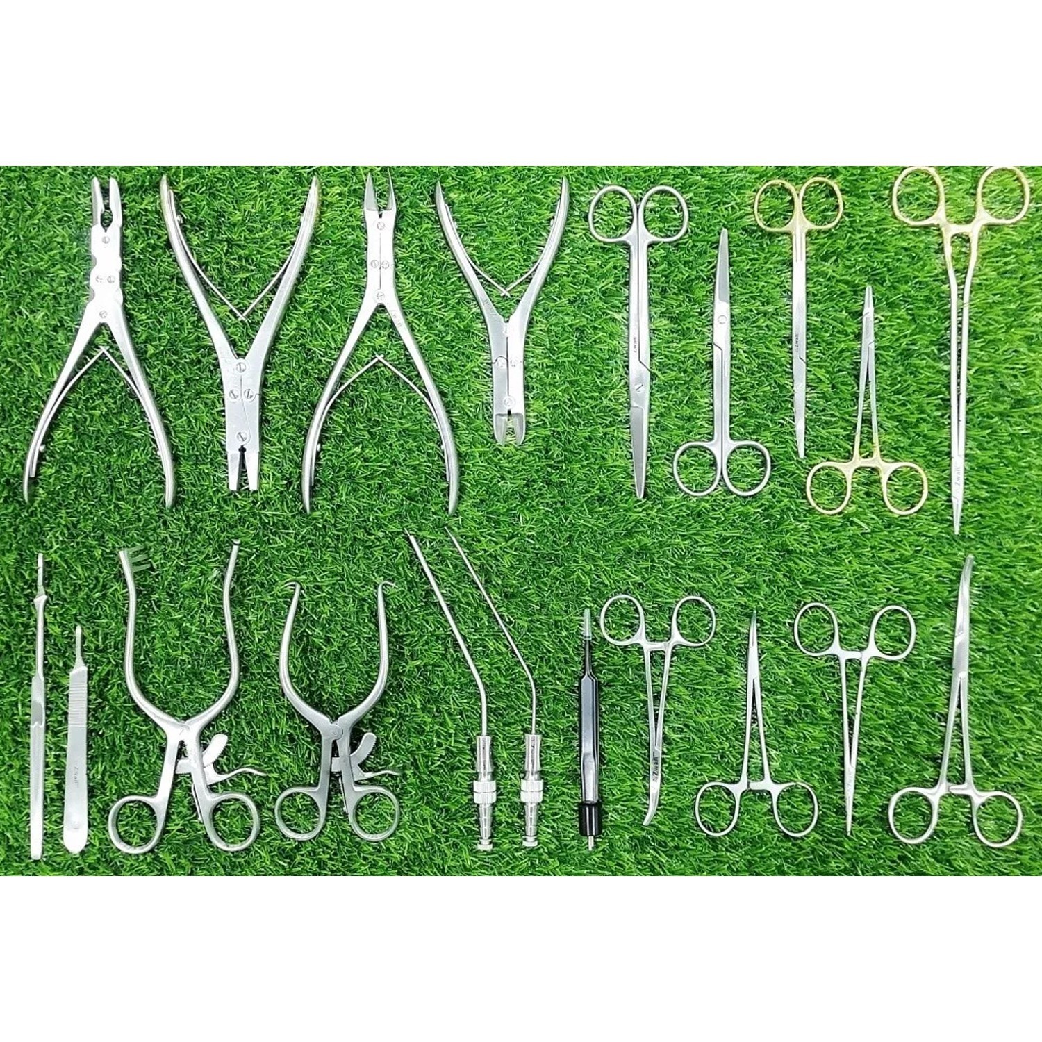 20 Pcs Extended Hand Plastic Reconstruction Surgery & Veterinary Instruments Set