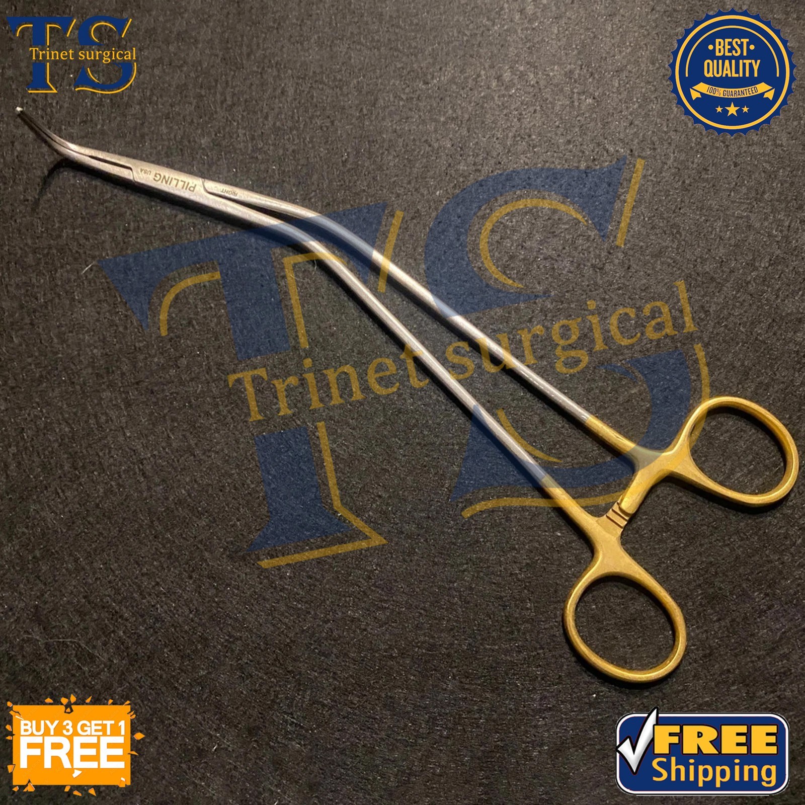 New OR Grade A+McDougal Prostatectomy Clamp left Angled Urology Instruments
