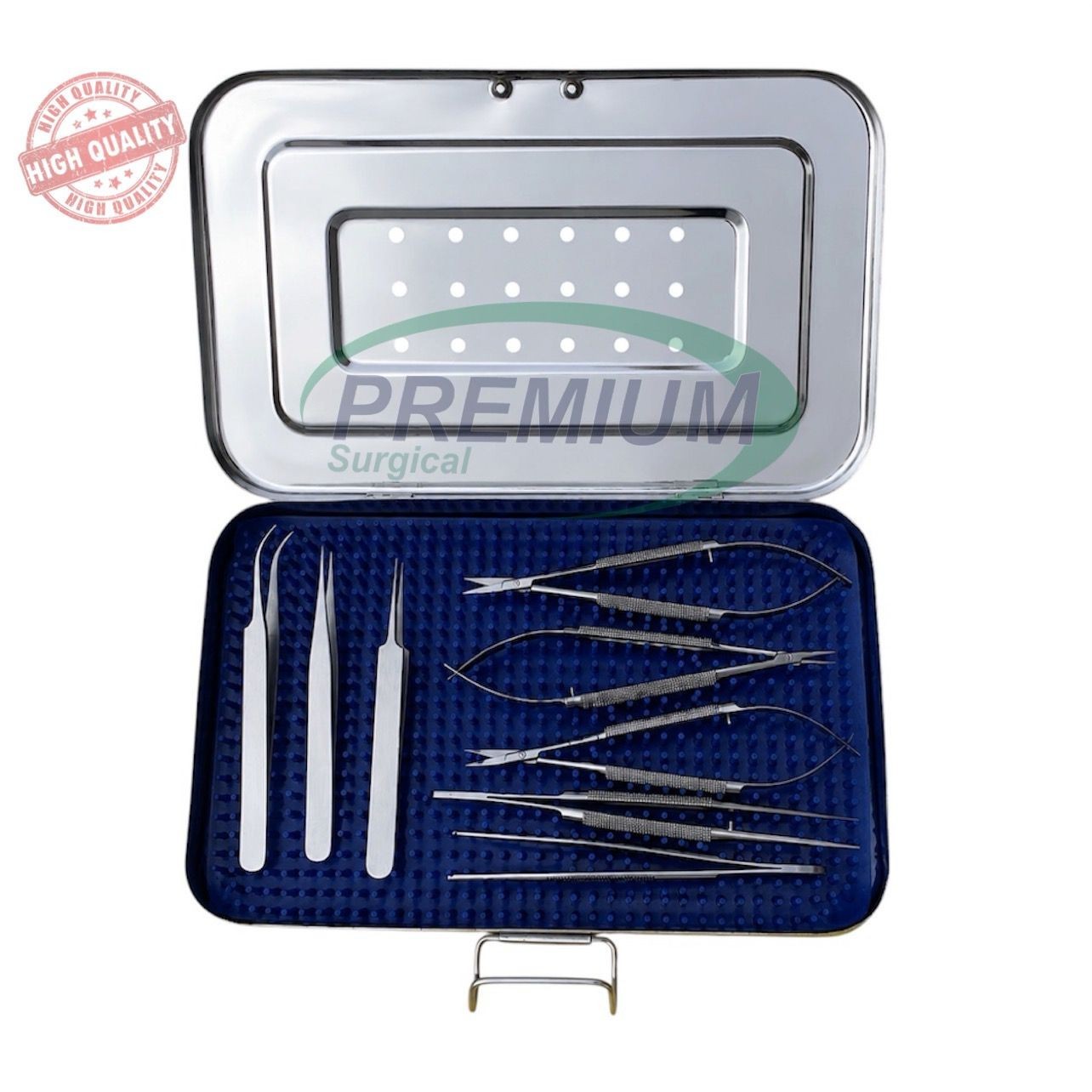 Hand Surgery Basic Set of Micro Surgical Instruments, With case Microsurgery Set
