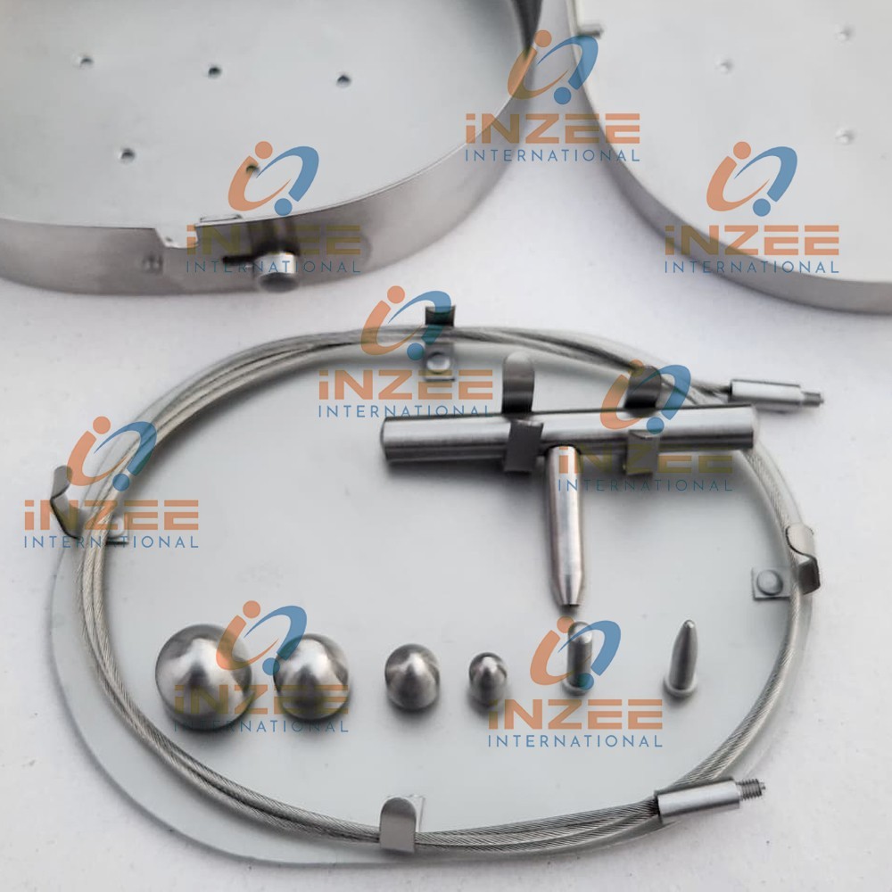Flebo Extractor Nabatoff With Stainless Steel Box (Set of 3, 6, 9, 12, 15 mm)