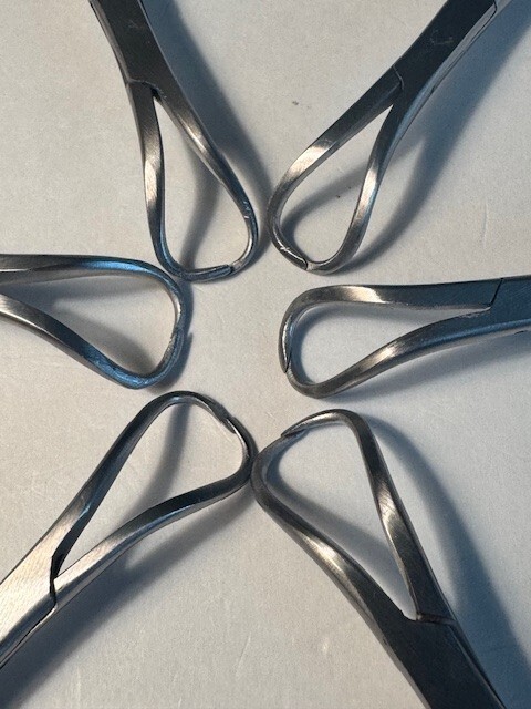 Towel Clips/Clamps 4 inch, surgical stainless steel, (Set of 6)