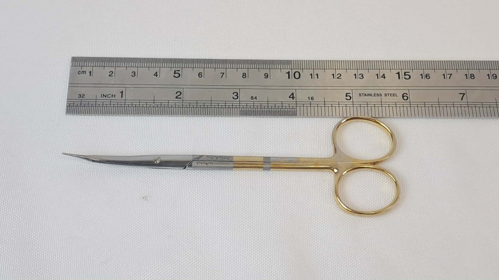 Sontec Micro-Pointed Needle Tip Surgical Scissors Curved
