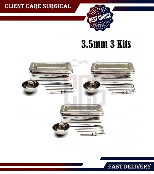 3 HRT Trocar kit 3.5mm 3 kits ,Hormone Replacement Pellet Insertion Kit 3 Sets