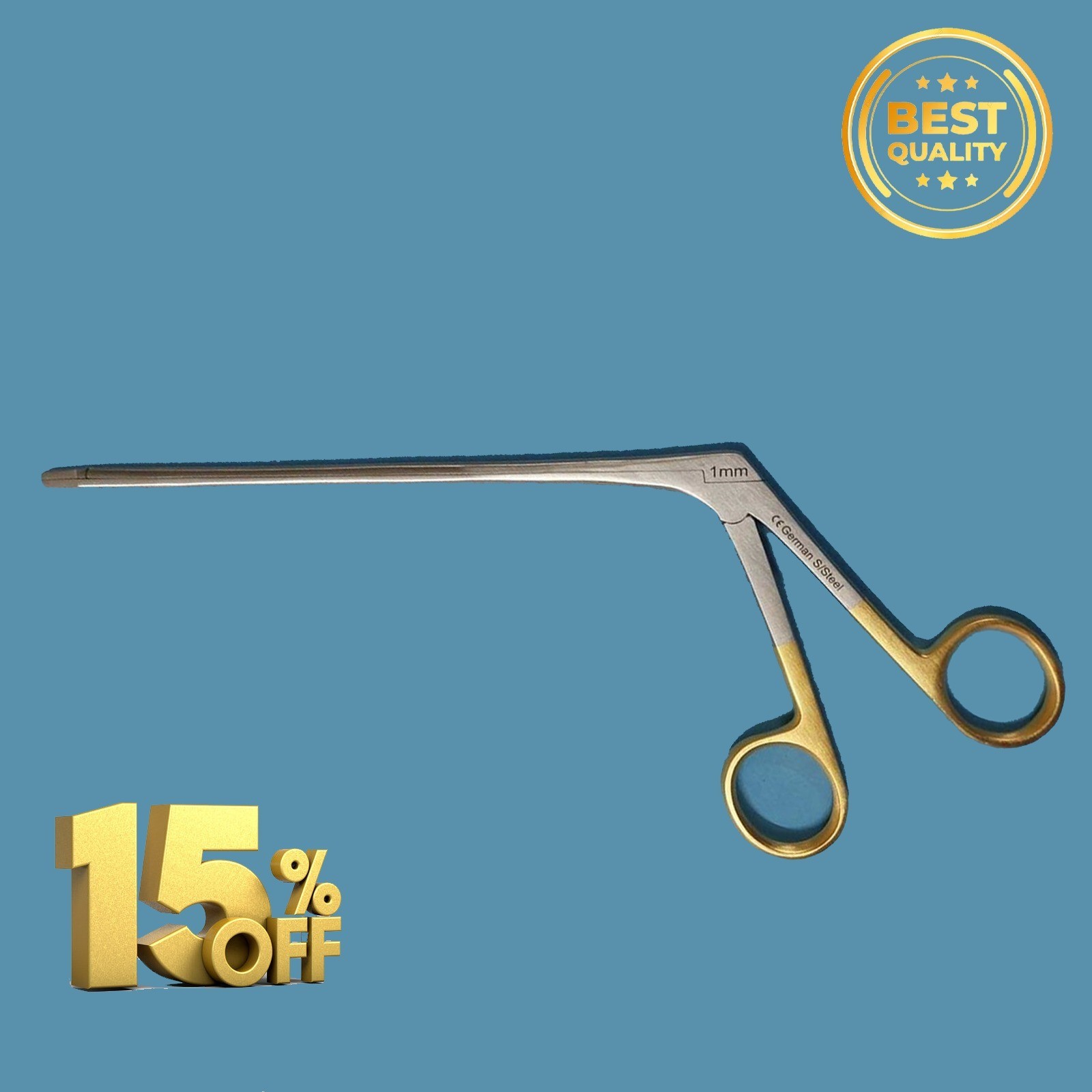 New Disc Forceps Straight 7″ x 1mm Neuro & Ortho Surgical Instrument