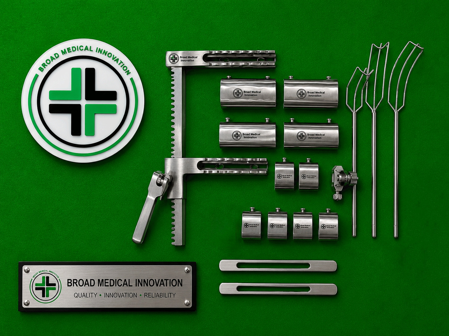 Octobase Sternal Retractor Set Stainles Steel Cardiothoracic Surgical Instrument