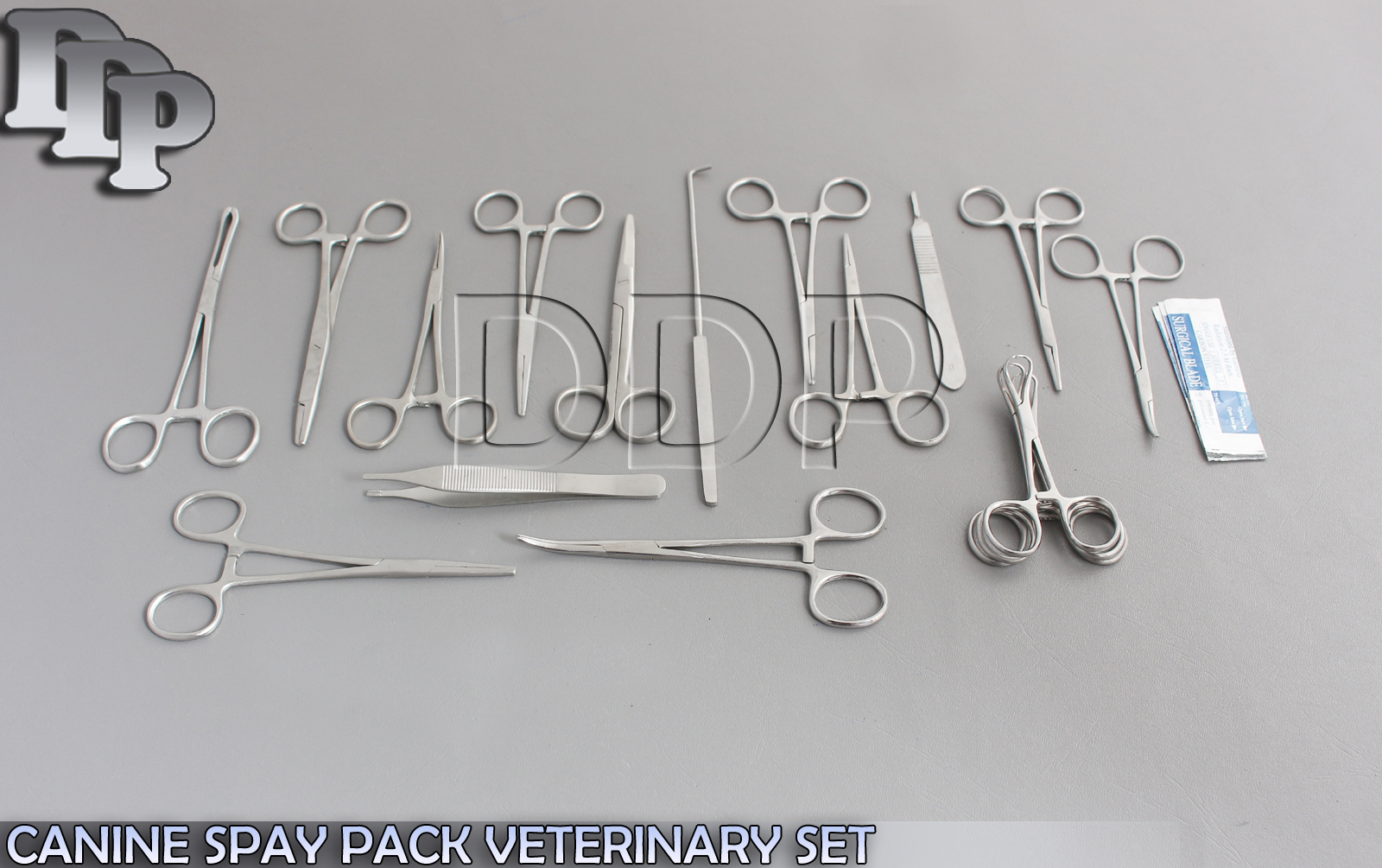 2 SETS OF 48 PCS CANINE SPAY PACK VETERINARY SURGICAL INSTRUMENTS, DS-1053