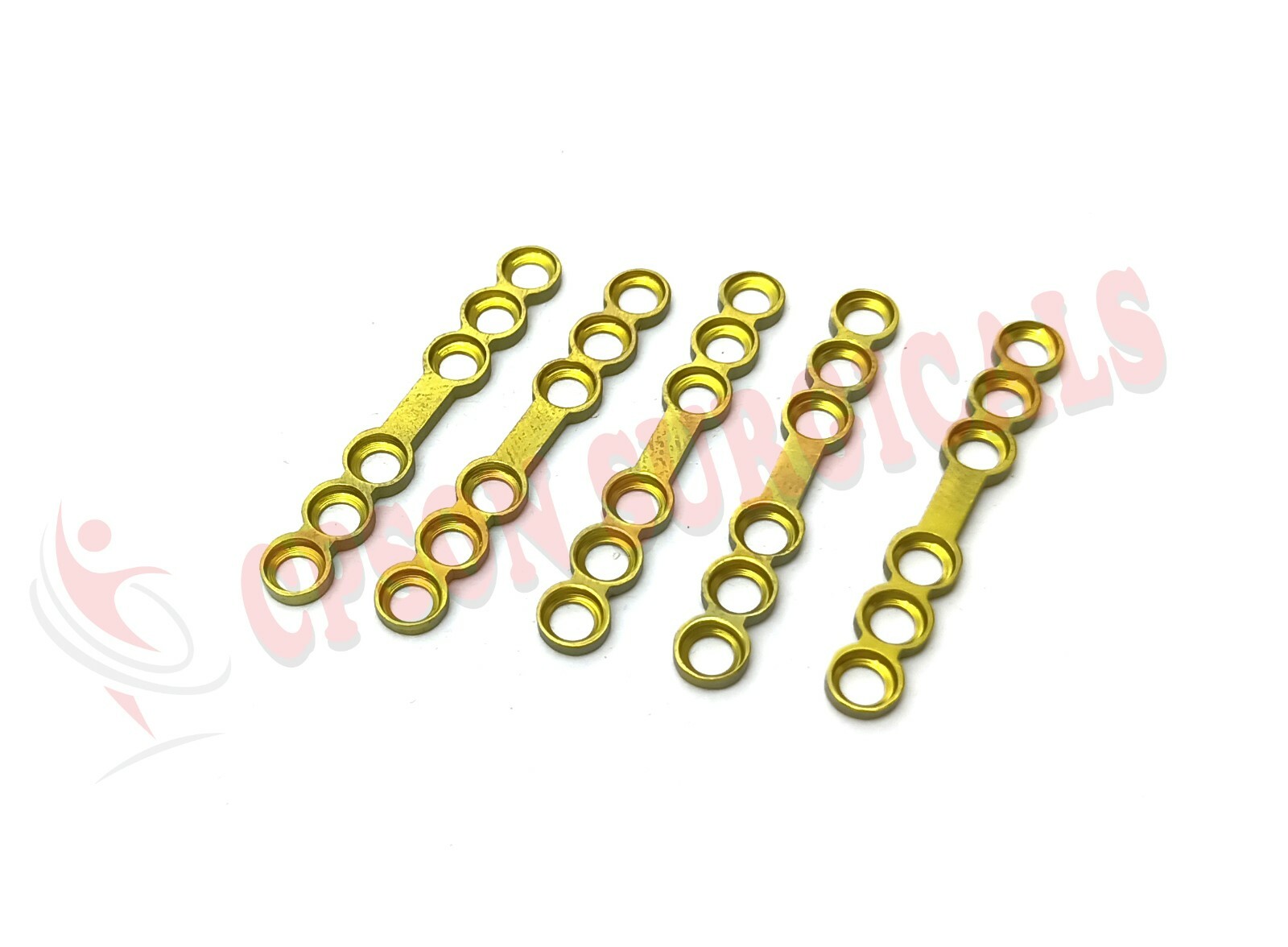 Maxillofacial Adaption Straight plate with Gap 2.5mm 6 holes mandible Lot of 5pc