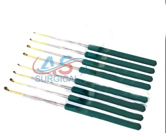 8-Pcs Micro Spine Bone Curette Set | Top Quality Surgical Orthopedic Instrument