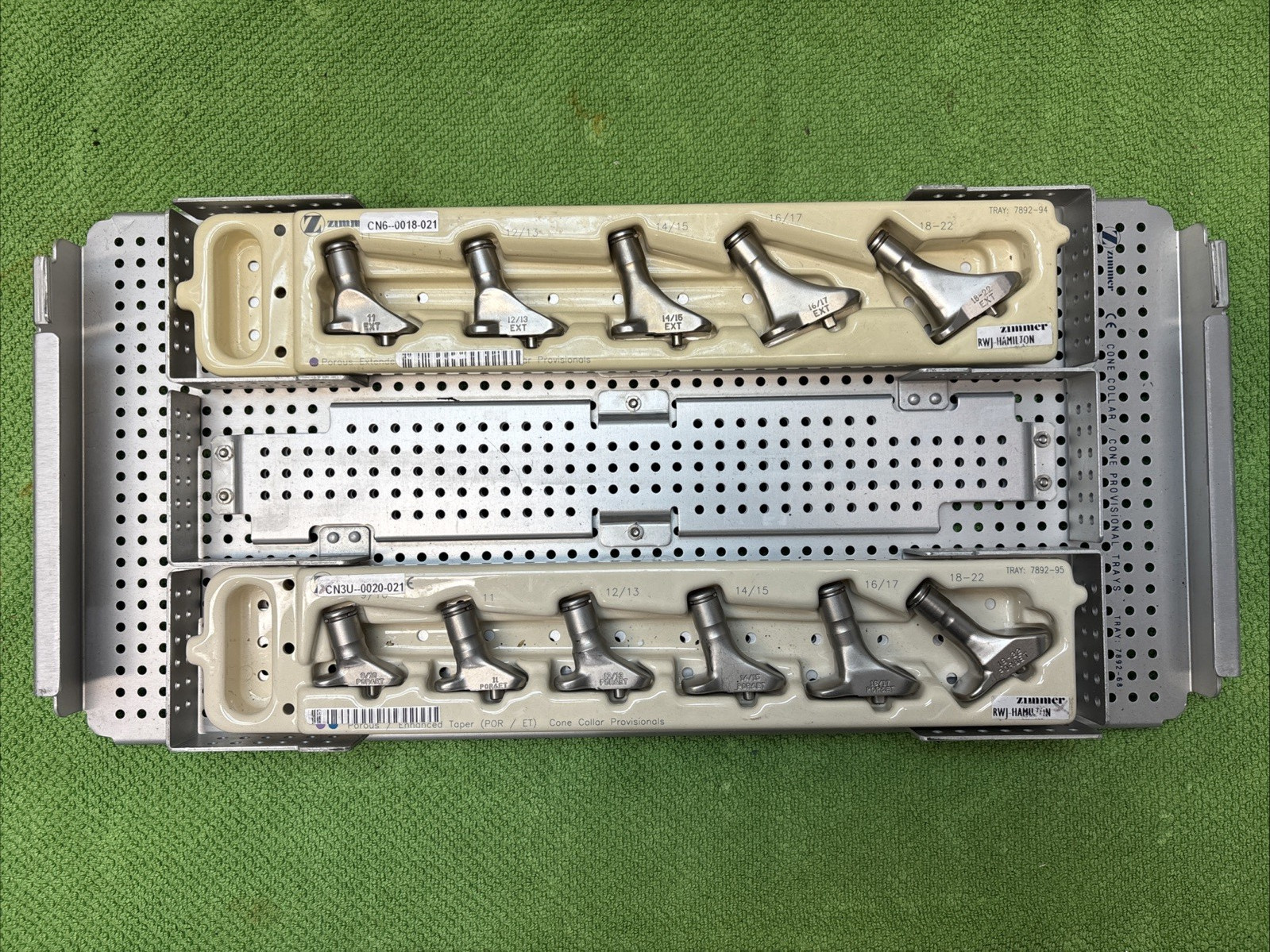Zimmer Versys System Set with case 7892-65 few items missing