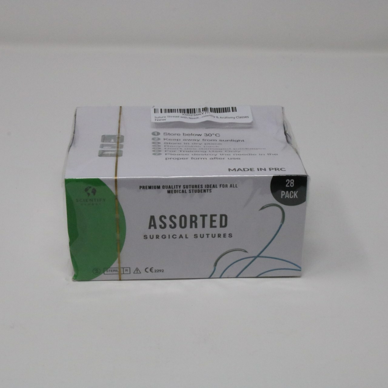Assorted Surgical Sutures For Taxadermy Anatomy Classes 28 Count Pack