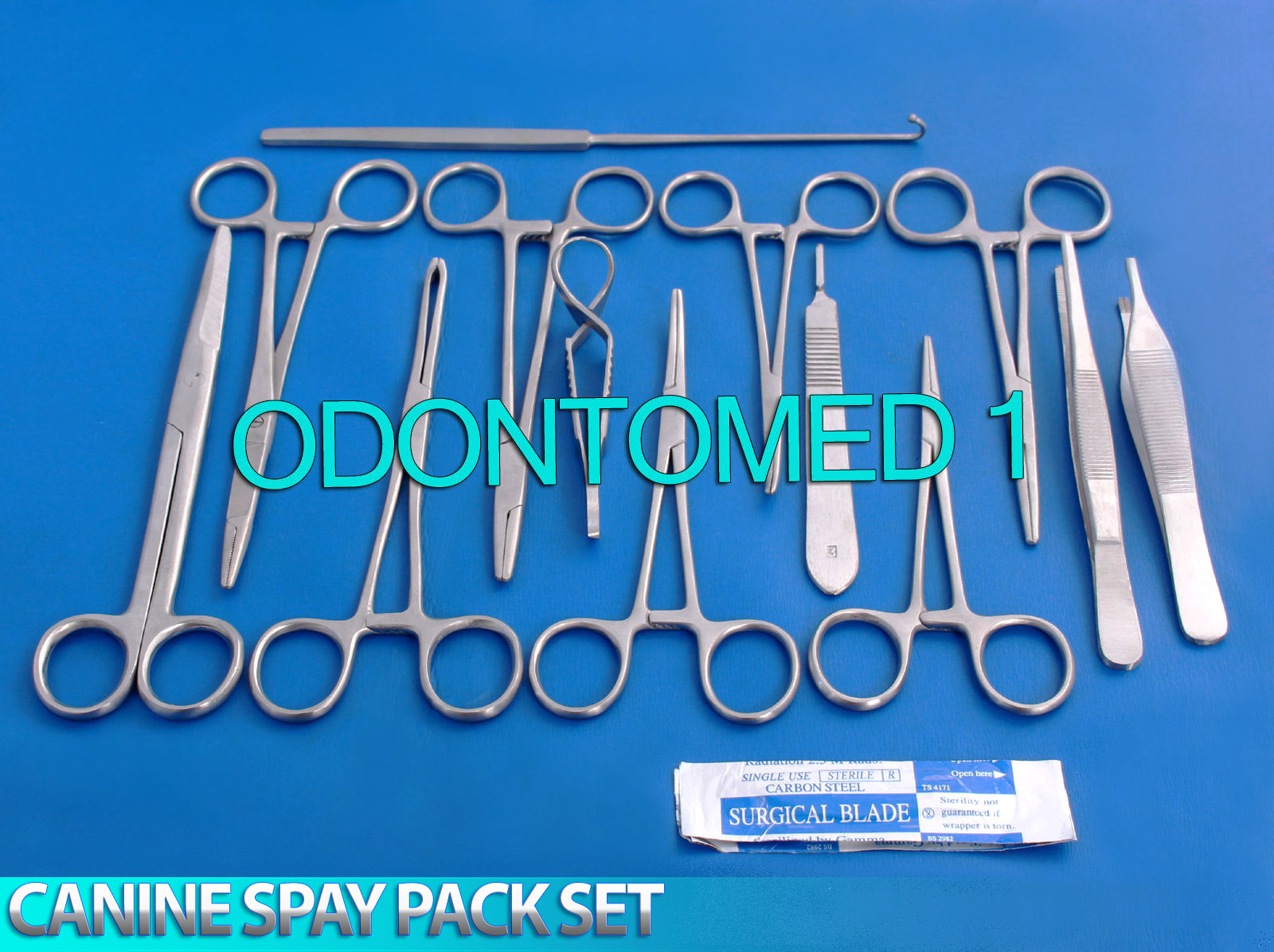 50 PCS CANINE SPAY PACK VETERINARY SURGICAL INSTRUMENTS-DS-1048