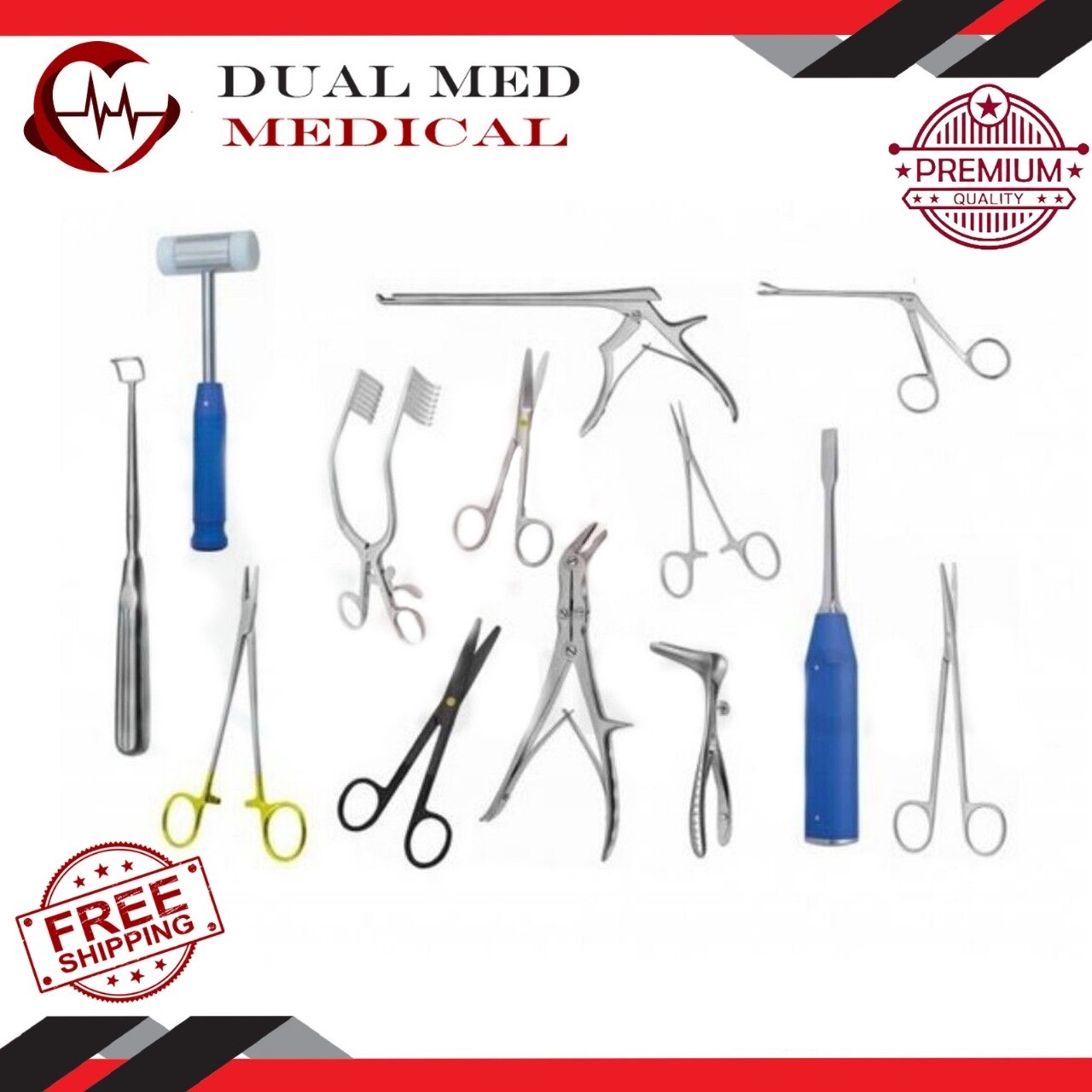 13 Pcs Surgical Orthopaedic & General Surgery Instruments Set good Quality