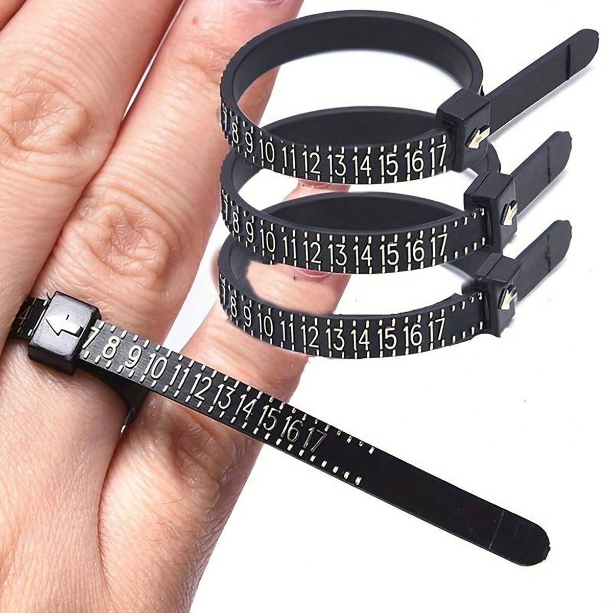Ring Size Measuring Tool Gauge Finger Sizer Men Women Jewelry Measure Kit