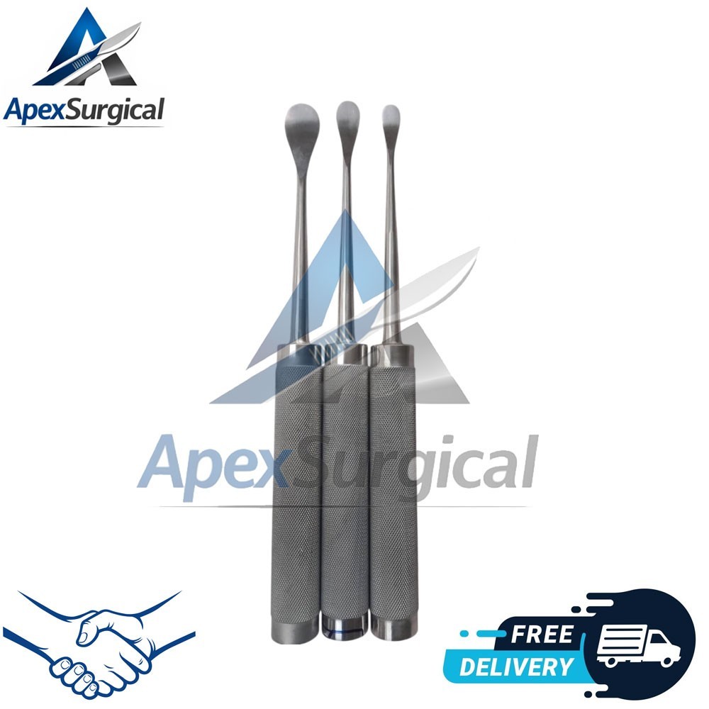 Cobb Spinal Elevators Curved Set Of 3 Orthopedic Surgery Surgical Instruments
