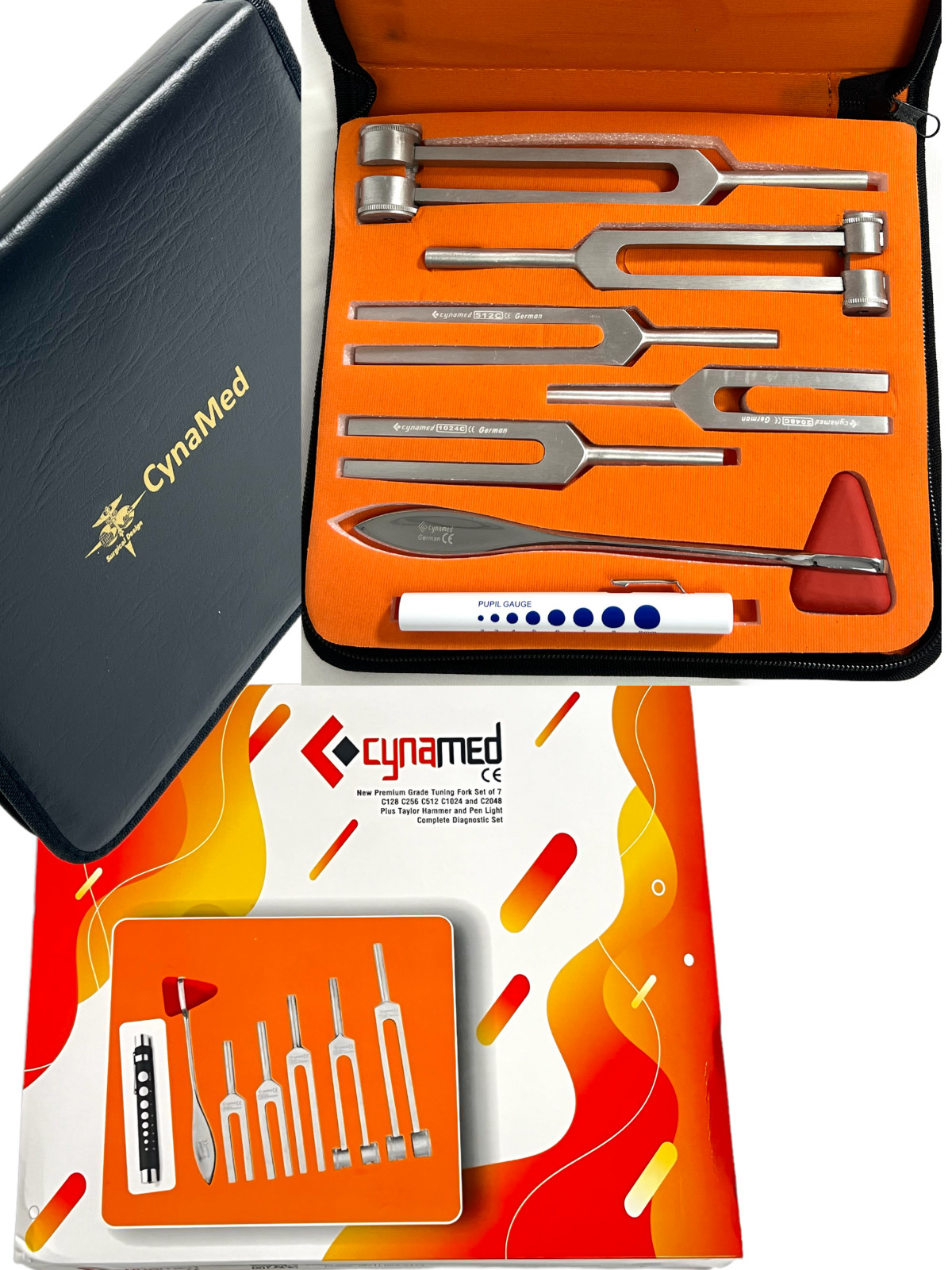 NEW Tuning Fork Set Medical Surgical Chiropractic Physical Diagnostic Instrument