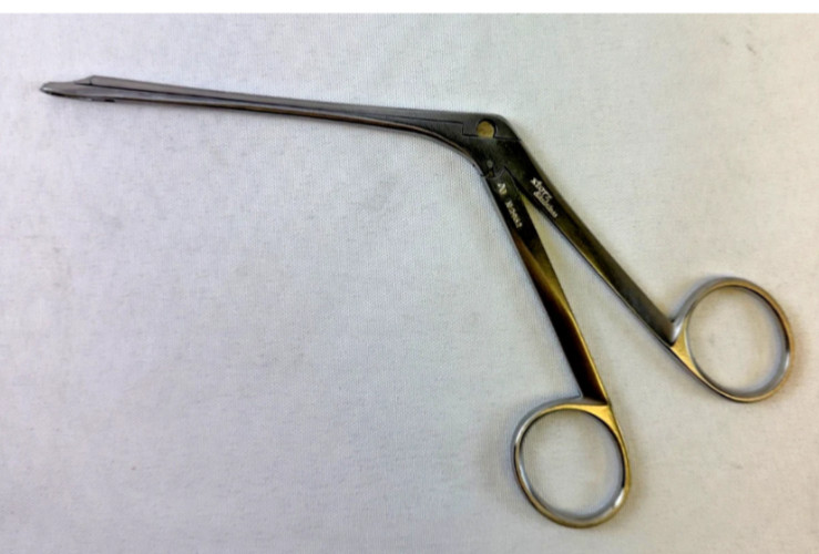 Storz N2952 Gruenwald Nasal Forceps #2 3mm x 10mm Cut Through Jaws 115mm WL ENT