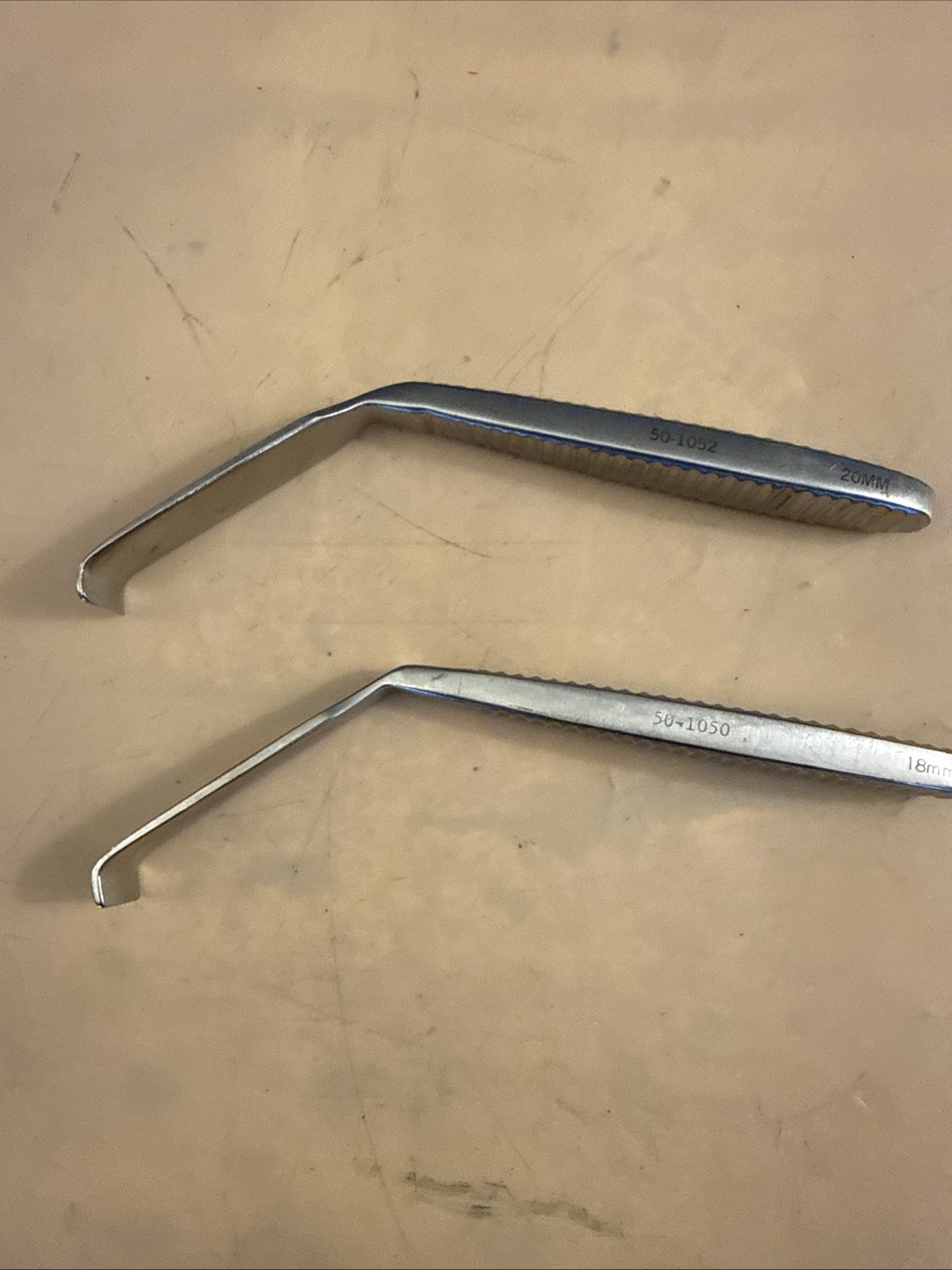 Lot of 2 Codman Cloward Blade Retractors 18mm 50-1050 & 20mm 50-1052