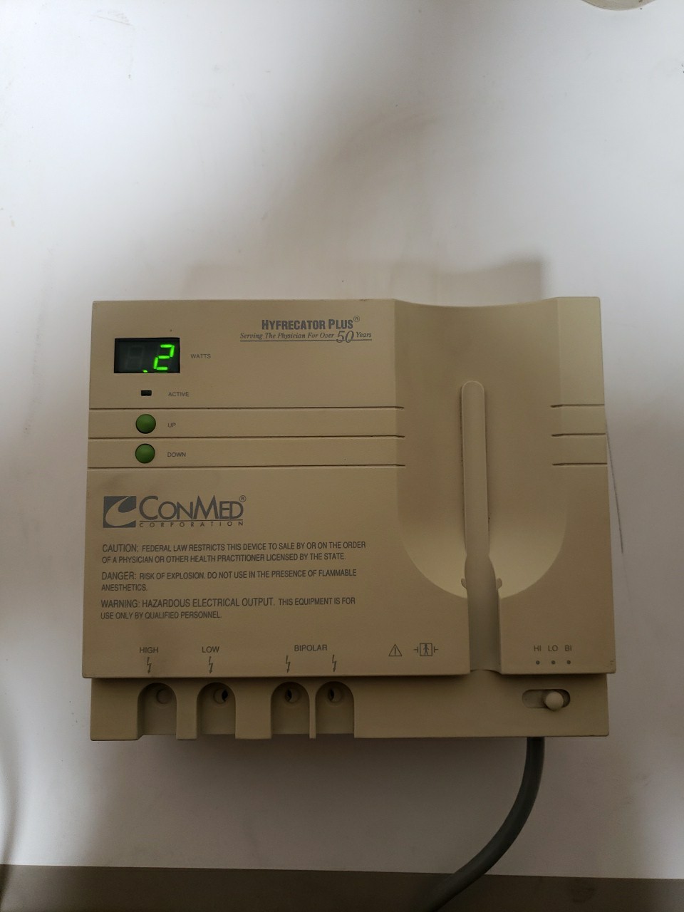 Birtcher Medical Hyfrecator Plus. No Handpiece. Model7-797