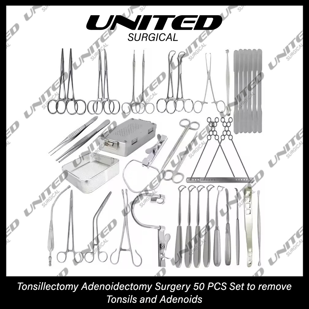 Tonsillectomy Adenoidectomy Surgery 50 PCS Set to remove Tonsils and Adenoids
