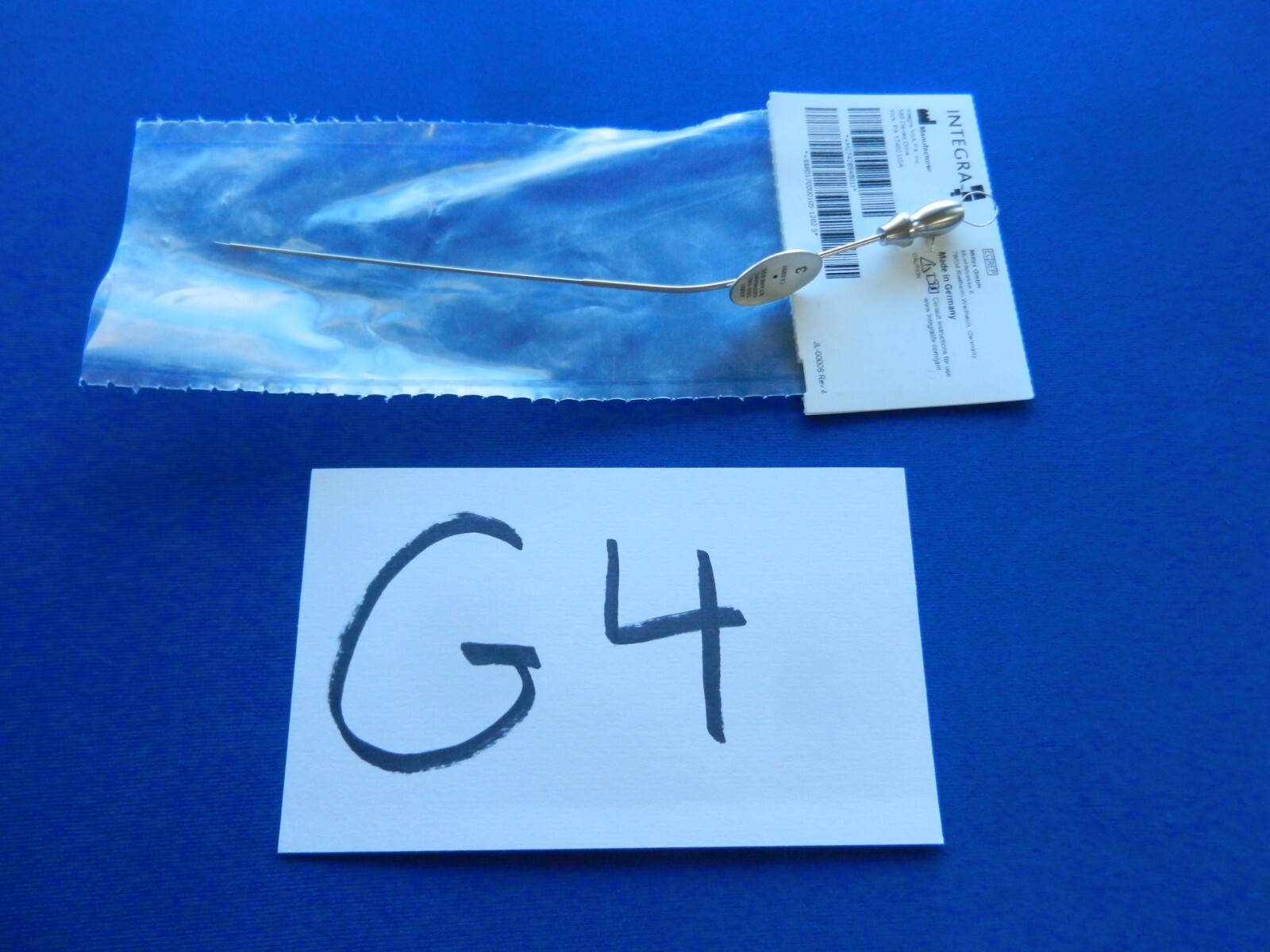 G4 Integra Jarit 285-480 Baron Angled Suction Tube 4″ NEW!