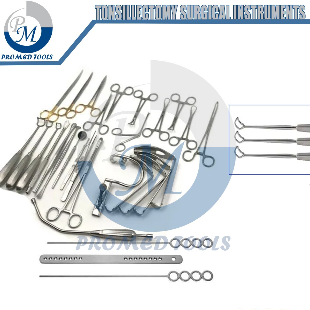 27 Pcs of Tonsillectomy & Adenoidectomy kit Surgical Instruments Set