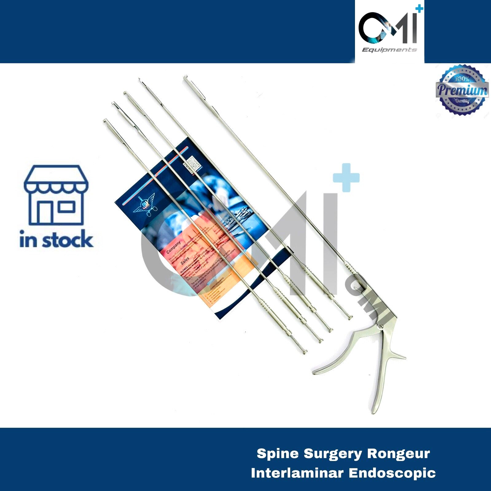 Spine Surgery Rongeur Interlaminar Spine Endoscopic Bite Size 1 to 5mm Set