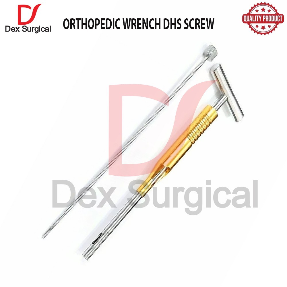 Orthopedic Wrench DHS Screw Spanner Extractor with Coupler veterinary Instrument
