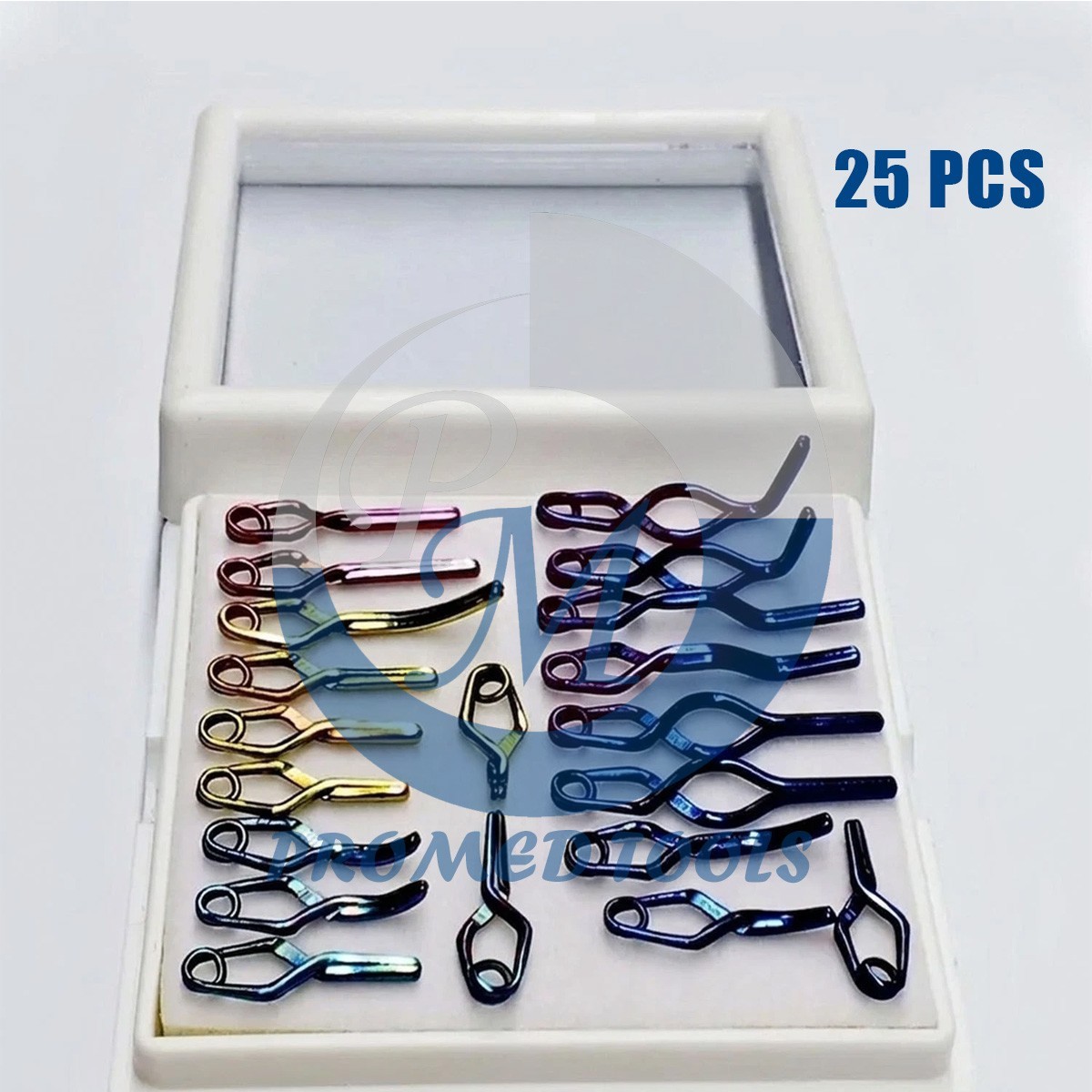 25 Pcs Aneurysm Clips Neurosurgery Premium Titanium Surgery Instrument Set