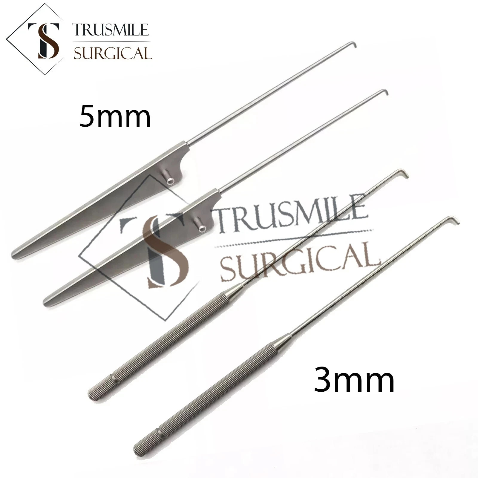 Arthroscopy Probe 3mm & 5mm New Arthroscopic instruments set of 4 pcs