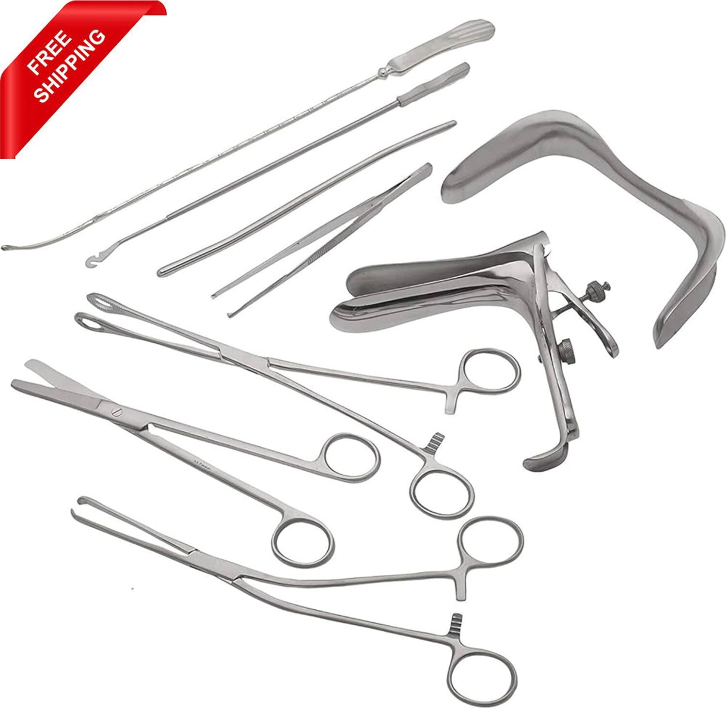 Gynecology Basic DNC Surgical Instrument pack of 9 pcs…