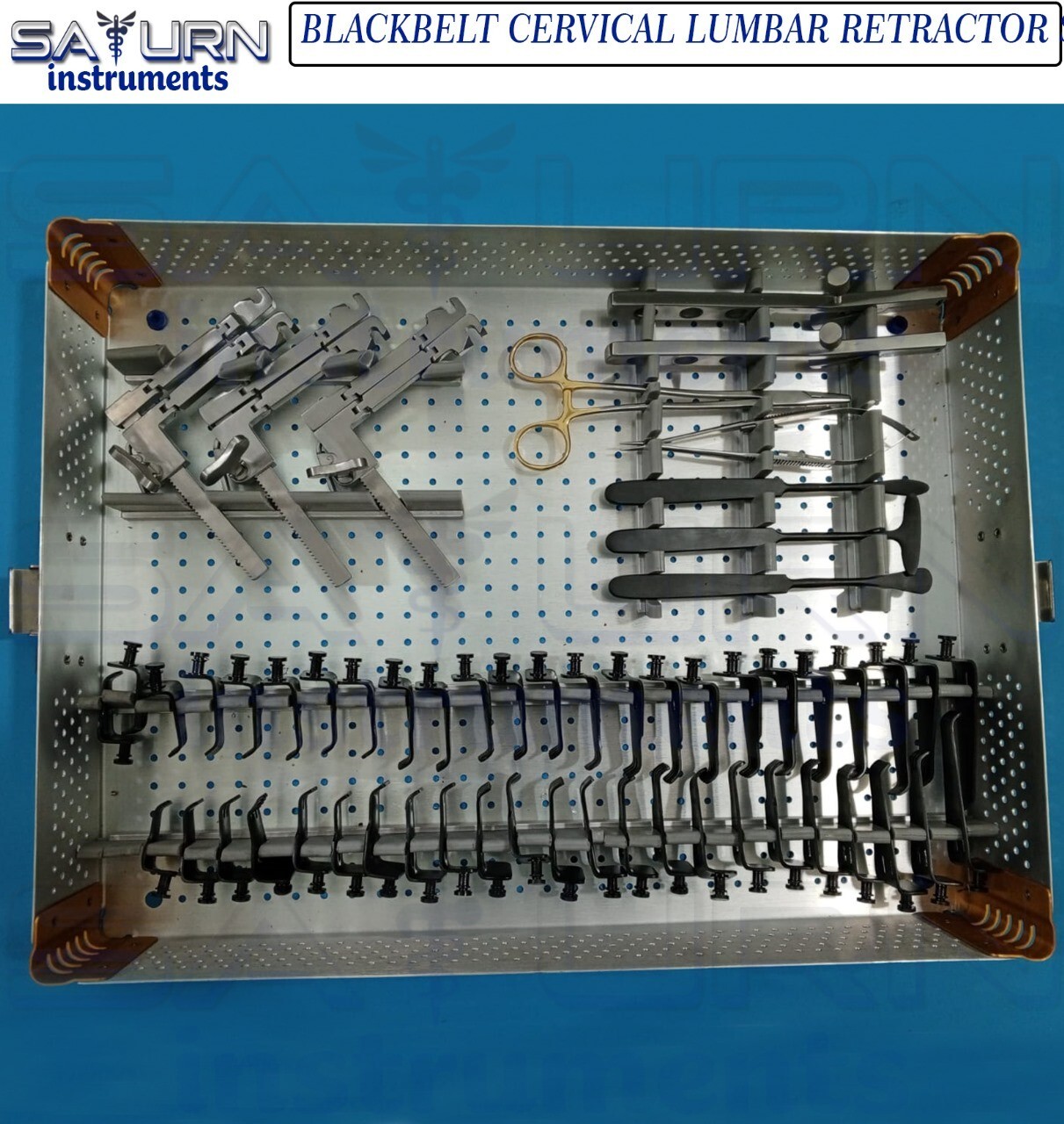 Koros Black-Belt Orthopedic Spine Lumber Retractor Instrument Set CE