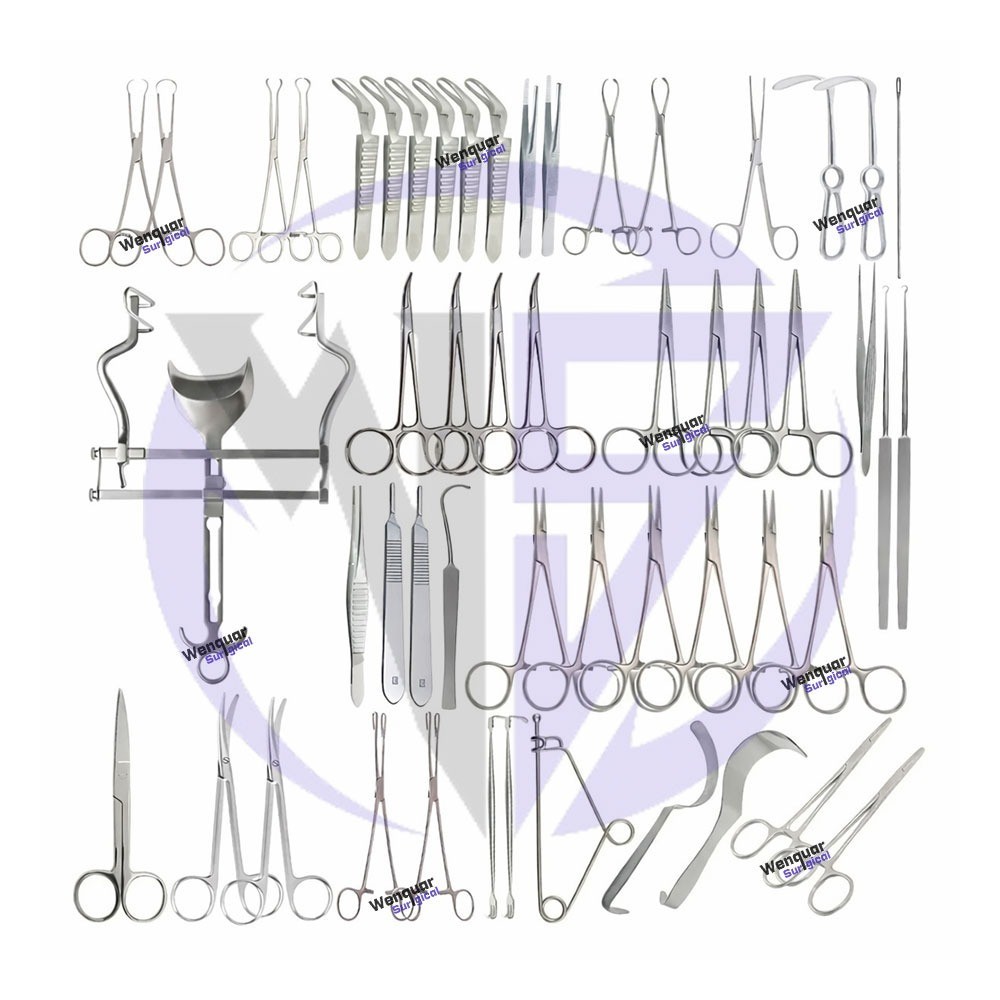 DS-163Laparotomy Set of 57 Pcs in the abdomen surgery Set Surgical Instruments