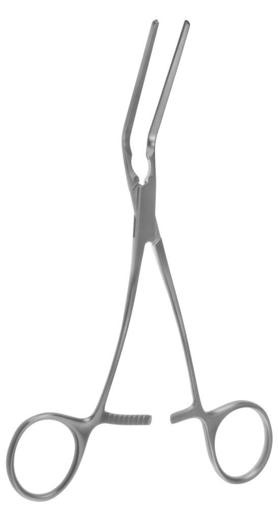Cooley Peripheral Vascular Clamp, 6.5″, Angled 55 Degree, 40mm Jaws, Premium