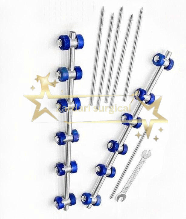 Orthopedic Stainless Steel External fixator A-O Calmp 5.0mm 9PCS Set Surgical
