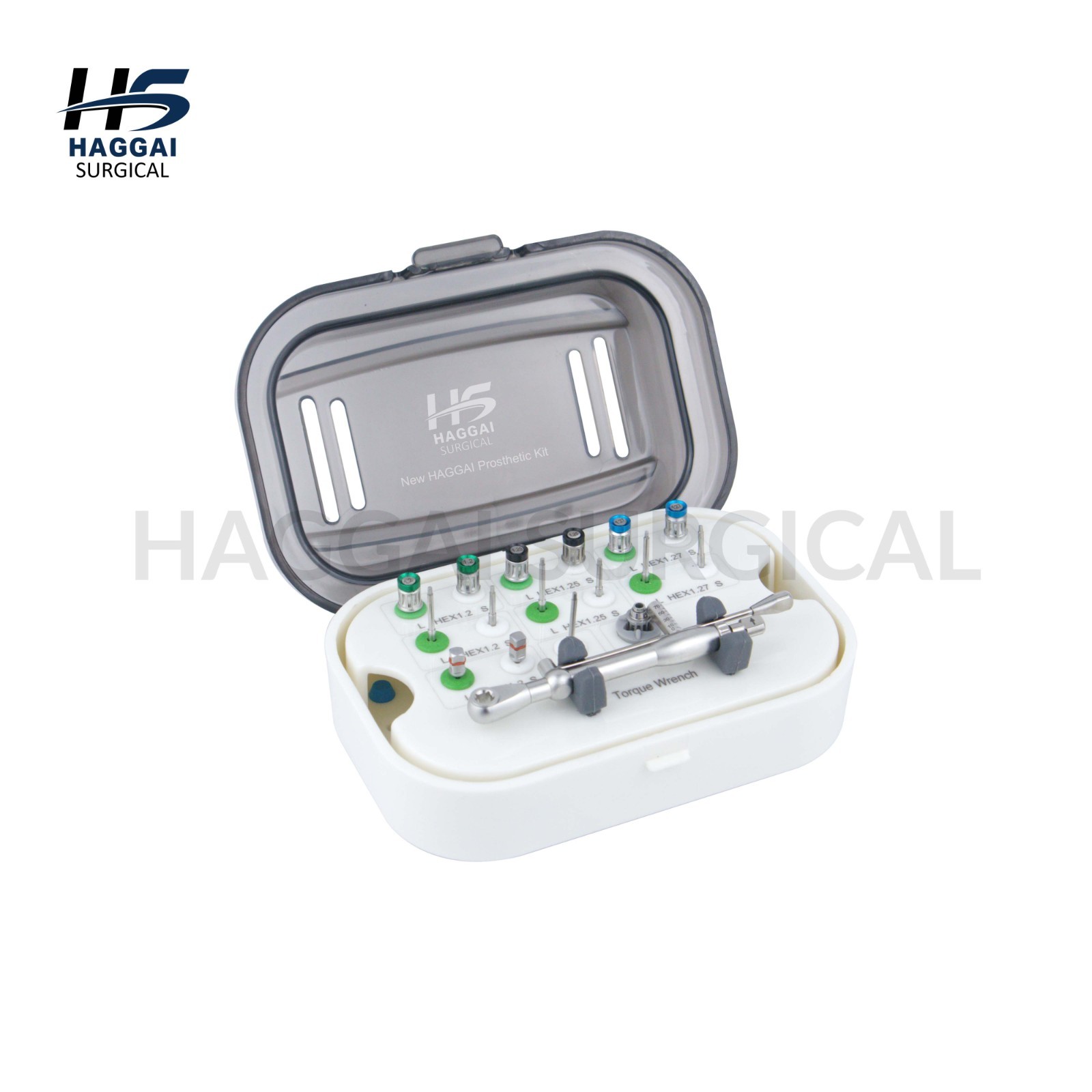Haggai Prosthetic Torque Driver Kit Hex 1.2 1.25 1.27mm with Case