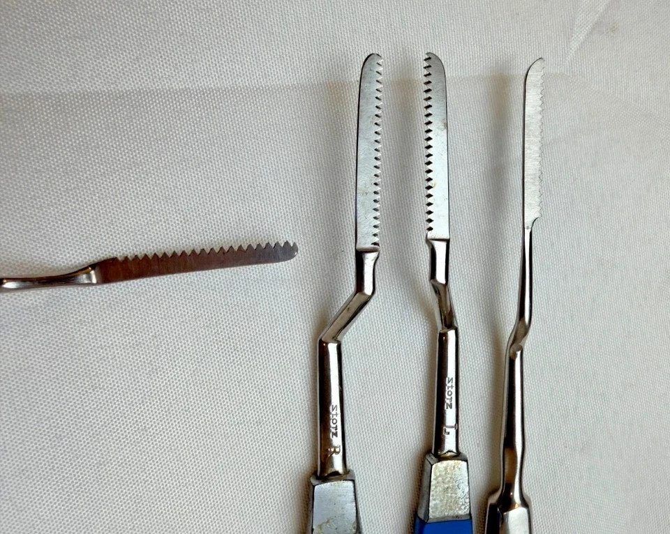 Set of 4 Storz Joseph Nasal Bone Saw | ENT Surgical Instrument | Used Excellent