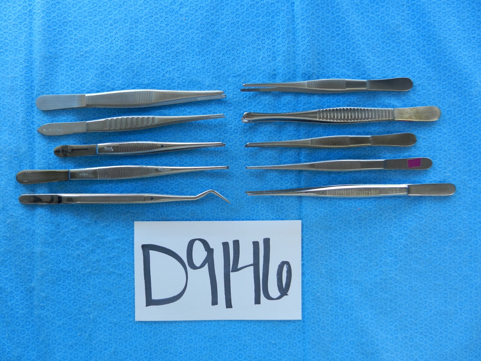 D9146 V. Mueller Weck Codman Straight/Curved Forceps Approx. 13-16cm Length