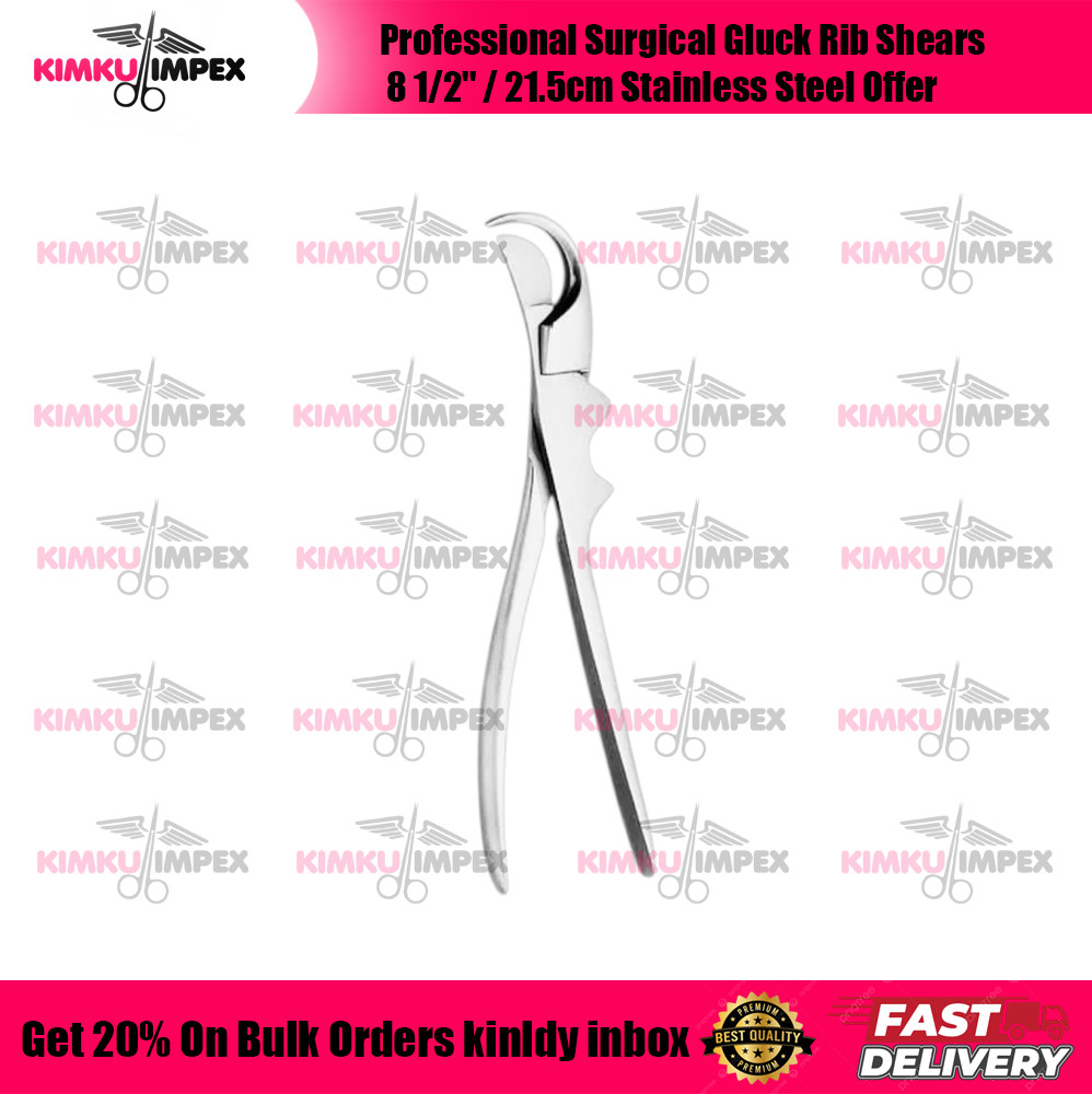 Professional Surgical Gluck Rib Shears 8 1/2” / 21.5cm Stainless Steel Offer