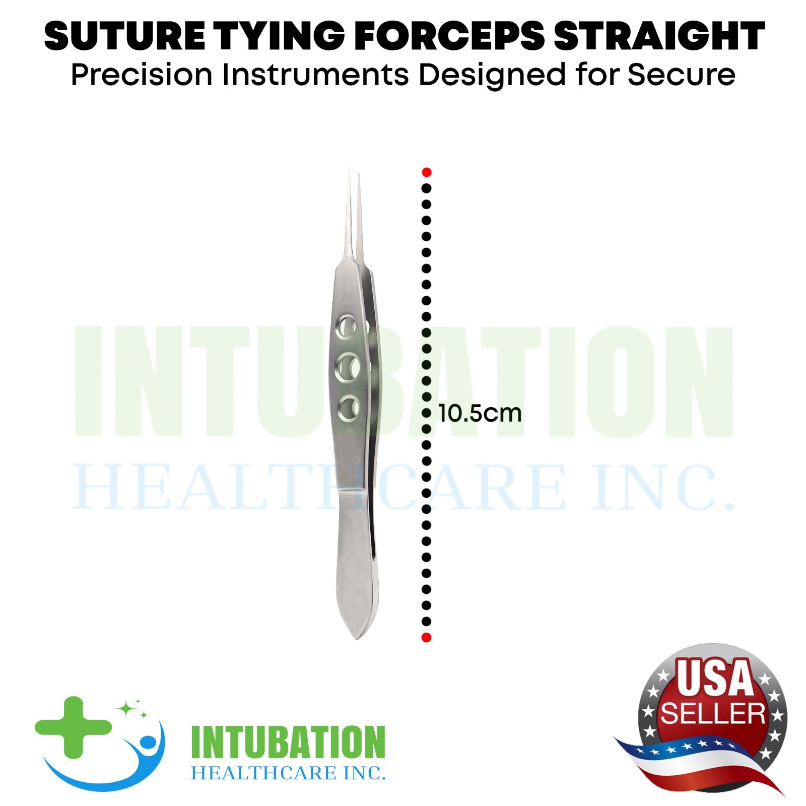 Single Use Tying Forceps & Vannas Scissors Curved Suture Removal Kit 2 Pc 10 Set