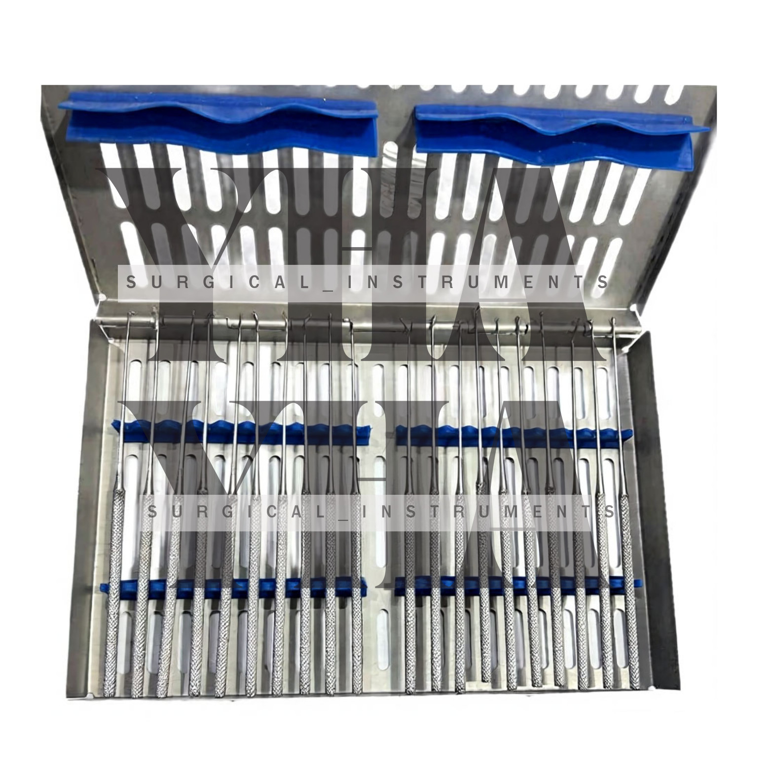 Rhoton Micro Dissector Expanded 20 PCS Set of Stainless Steel with steel case