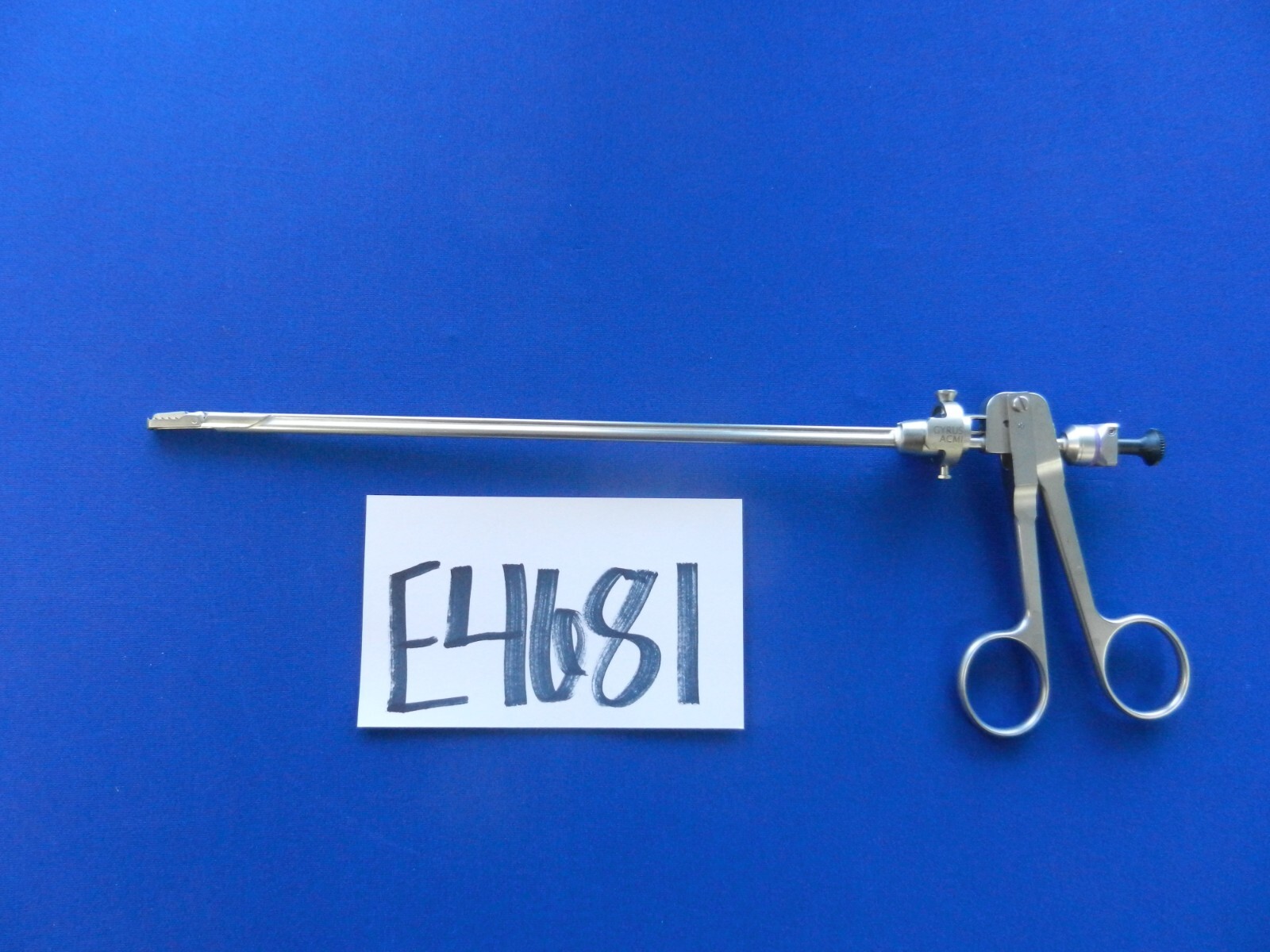 E4681 Gyrus ACMI E8217 Elite Stone Crushing Forceps with Obturator